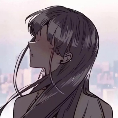 动漫头像女生唯美长发 高冷侧脸二次元高清头像
