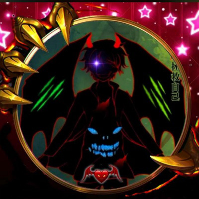 男生伤感动漫恶魔头像 黑暗中的梦幻天使图片