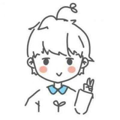 简笔画头像男 手绘侧面男生头像