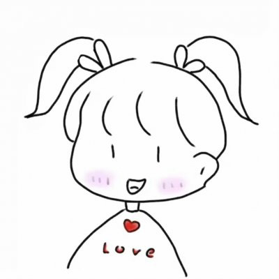 简笔画闺蜜头像一对两张 漂亮可爱简笔画小人图片大全