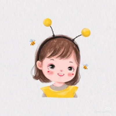 简笔画闺蜜头像一对两张 漂亮可爱简笔画小人图片大全