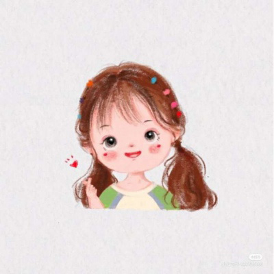 简笔画闺蜜头像一对两张 漂亮可爱简笔画小人图片大全