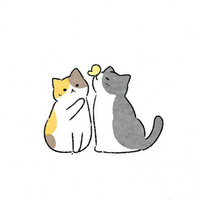 猫咪图片大全可爱头像 卡通猫和真猫萌萌的