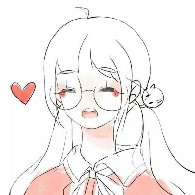闺蜜头像卡通两张超萌 姐妹头像二次元可爱一左一右