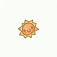 太阳头像大全高清图片 萌系小太阳卡通头像大全