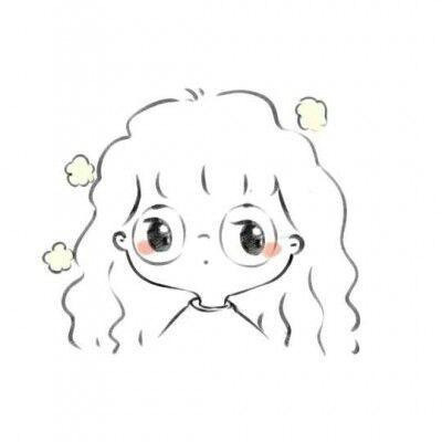 网红简笔画头像 抖音上q版小女孩简笔画超萌可爱