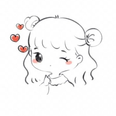 网红简笔画头像 抖音上q版小女孩简笔画超萌可爱