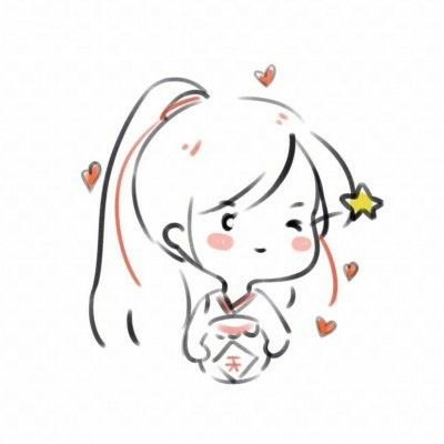 网红简笔画头像 抖音上q版小女孩简笔画超萌可爱