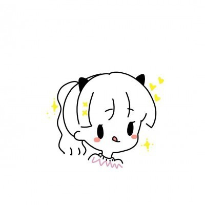 网红简笔画头像 抖音上q版小女孩简笔画超萌可爱