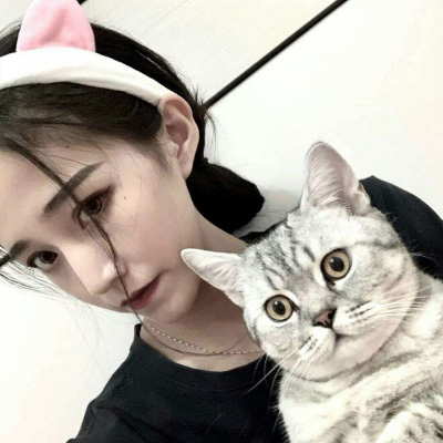抱猫头像 高清抱猫的高冷女生头像韩系图片