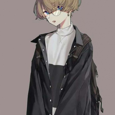 qq头像男生帅气动漫 冷漠孤独动漫男生头像