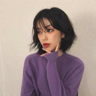 紫色头像女 好看的真人唯美女头像图片