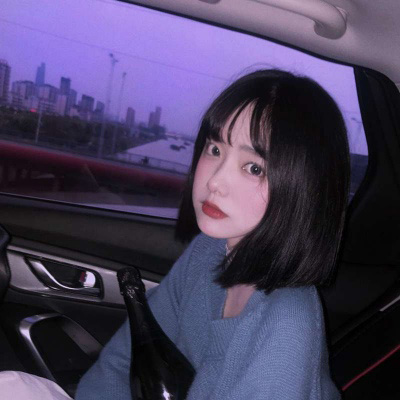 紫色头像女 好看的真人唯美女头像图片