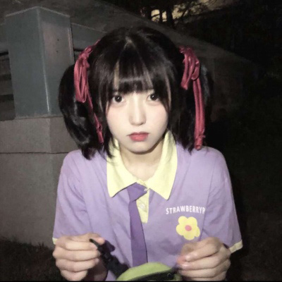 紫色头像女 好看的真人唯美女头像图片