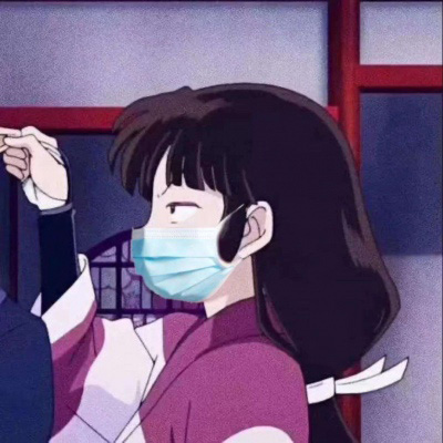 戴口罩的动漫情侣头像一对两张 2020最新好看的口罩情头