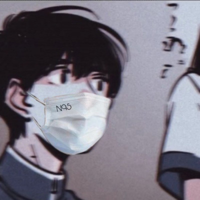 戴口罩的动漫情侣头像一对两张 2020最新好看的口罩情头