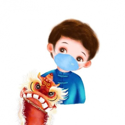 戴口罩的动漫情侣头像一对两张 2020最新好看的口罩情头