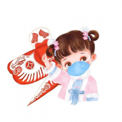 戴口罩的动漫情侣头像一对两张 2020最新好看的口罩情头