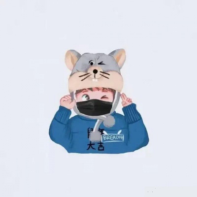 戴口罩的动漫情侣头像一对两张 2020最新好看的口罩情头