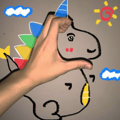 最流行的手势涂鸦动物 手势照片创意图片大全图片