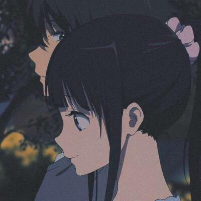 冰果情侣头像一左一右 折木奉太郎和千反田cp头像