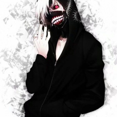 金木研头像白发戴面具