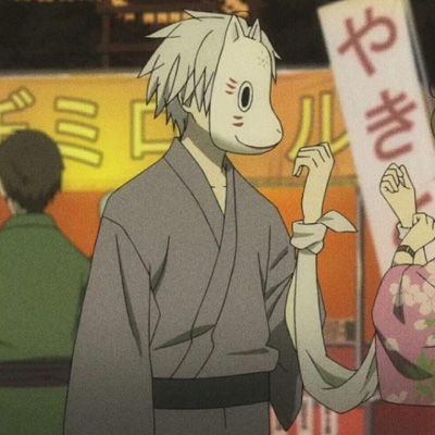 萤火之森情侣头像一男一女 高清萤火之森情头一左一右
