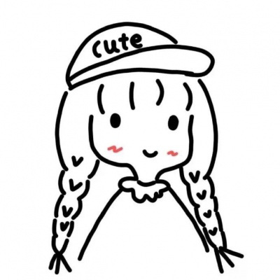 铅笔画头像可爱简单 素描卡通女生头像