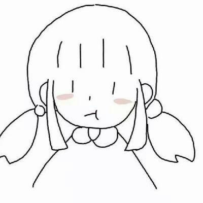 铅笔画头像可爱简单 素描卡通女生头像