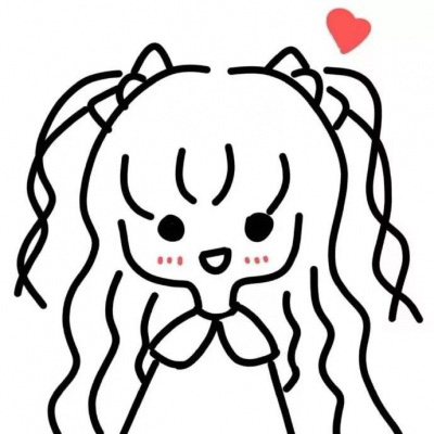 铅笔画头像可爱简单 素描卡通女生头像