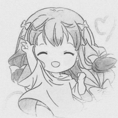 铅笔画头像可爱简单 素描卡通女生头像