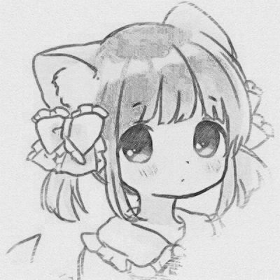 铅笔画头像可爱简单 素描卡通女生头像