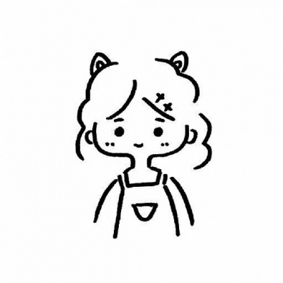 铅笔画头像可爱简单 素描卡通女生头像