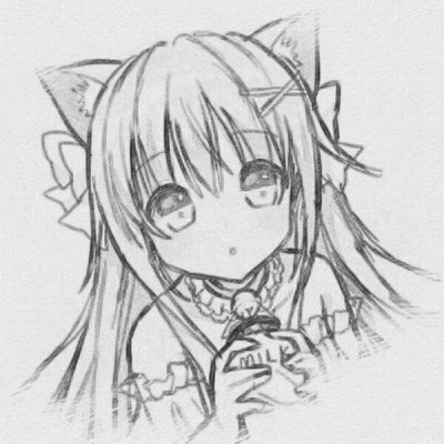 铅笔画头像可爱简单 素描卡通女生头像