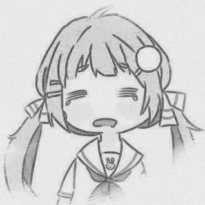 铅笔画头像可爱简单 素描卡通女生头像