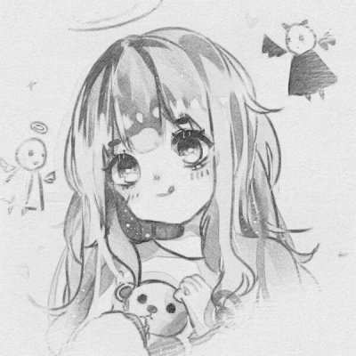铅笔画头像可爱简单 素描卡通女生头像