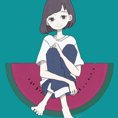 插画头像小清新文艺 日本手绘小清新插画图片