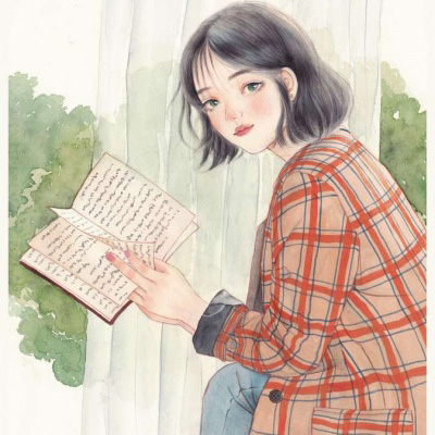 插画头像小清新文艺 日本手绘小清新插画图片