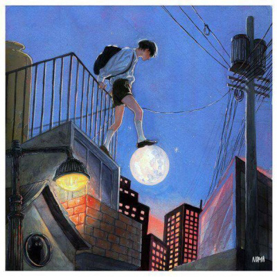 插画头像小清新文艺 日本手绘小清新插画图片