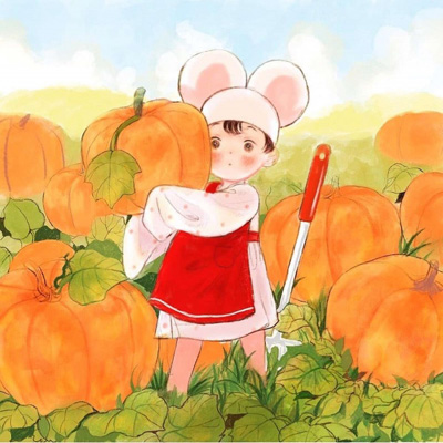 插画头像小清新文艺 日本手绘小清新插画图片