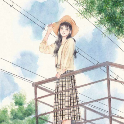 插画头像小清新文艺 日本手绘小清新插画图片