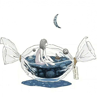 插画手绘唯美图片 简单又漂亮小清新森林系手绘图片