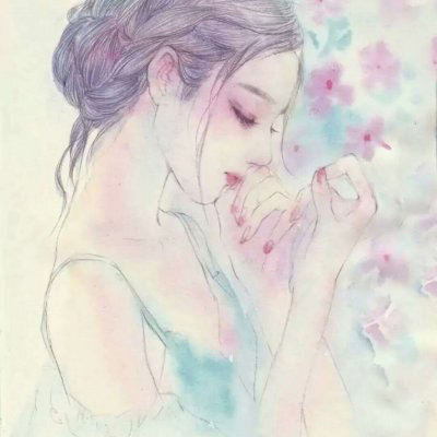 插画手绘唯美图片 简单又漂亮小清新森林系手绘图片