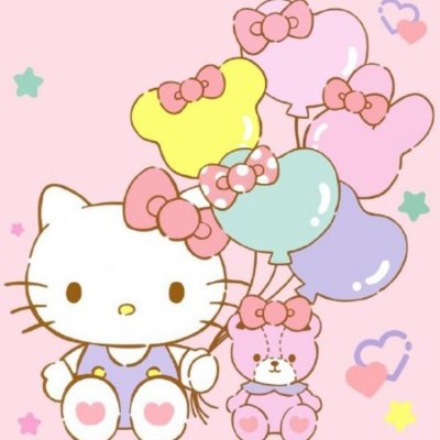 kitty猫头像 粉色可爱kitty猫女生微信头像图片