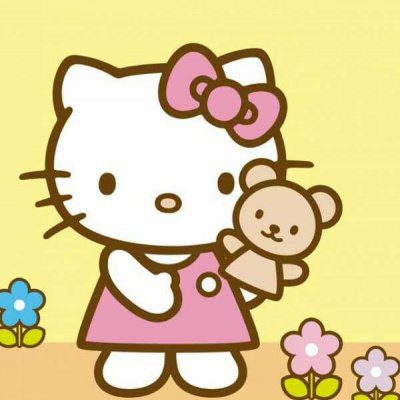 kitty猫头像 粉色可爱kitty猫女生微信头像图片