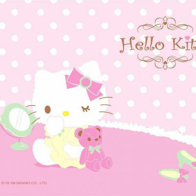 kitty猫头像 粉色可爱kitty猫女生微信头像图片
