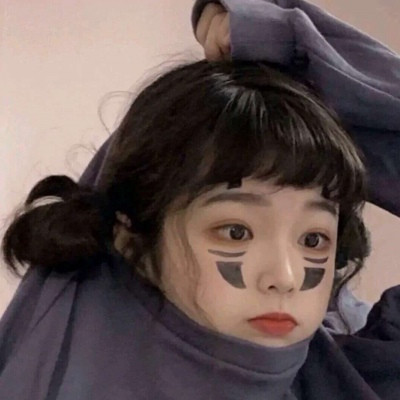 女生素描头像照片素材图片