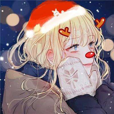 圣诞节圣诞帽卡通可爱男生qq头像薛之谦图片图片