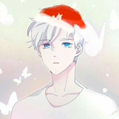 圣诞节圣诞帽卡通可爱男生qq头像薛之谦图片图片