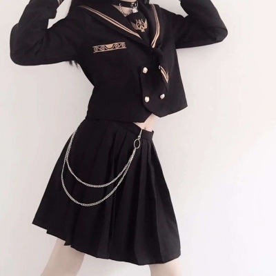 女生空气刘海长发头像图片